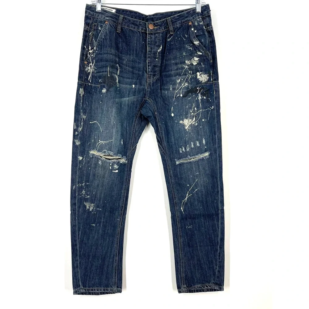 Man X One Teaspoon Jeans Mr Golds‎ Cowboy Men's 34R NWT
